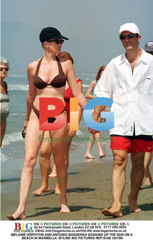 Melanie Griffiths Sunbathing in Marbella