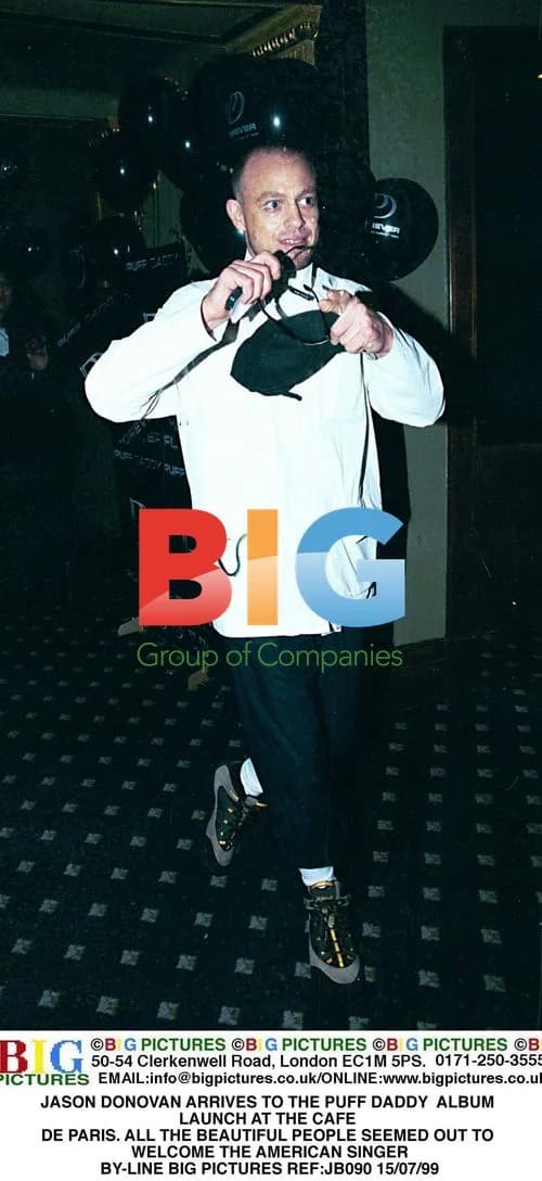 Jason Donovan at Puff Daddy album launch
