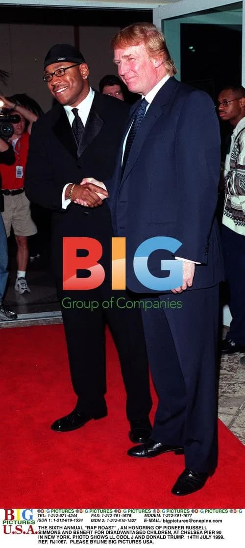 LL Cool J and Donald Trump at Rap Roast event