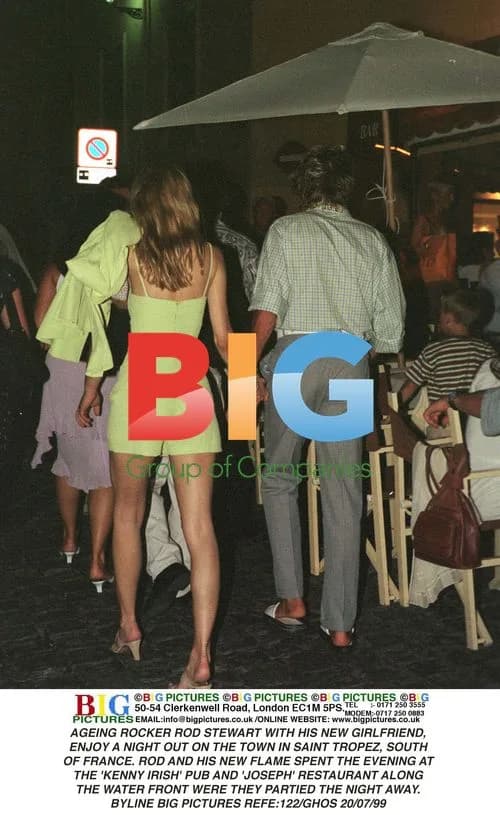 Rod Stewart and Girlfriend in Saint Tropez