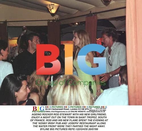 Rod Stewart and Girlfriend in Saint Tropez