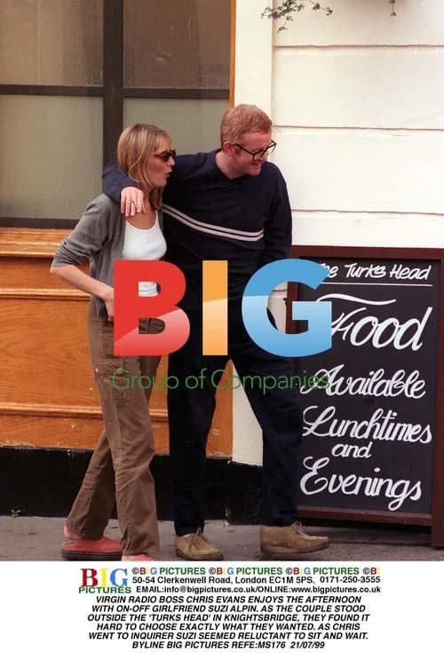 Chris Evans and Suzi Alpin at Pub