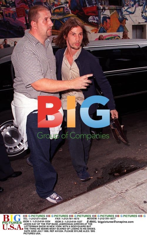 Jason Kay of Jamiroquai Arrives at Letterman