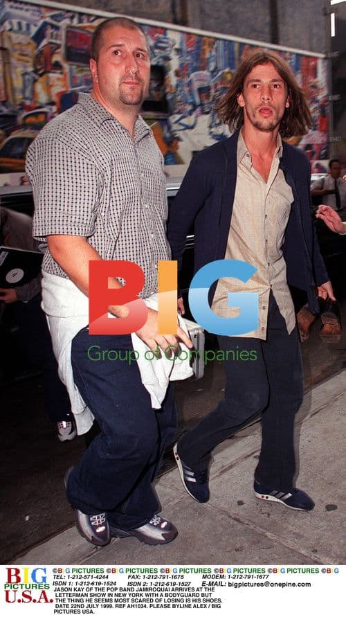 Jason Kay of Jamiroquai arrives at Letterman