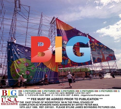 Woodstock '99 East Stage During Final Setup