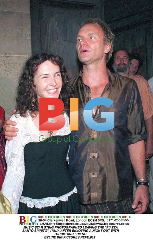 Sting Photographed Leaving "Piazza Santo Spirito" in Italy