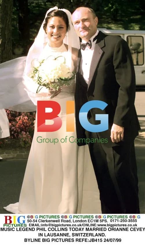 PHIL COLLINS AND ORIANNE CEVEY WEDDING IN LAUSANNE