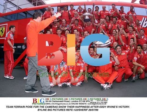 Ferrari Celebrates Irvine's Austrian GP Victory