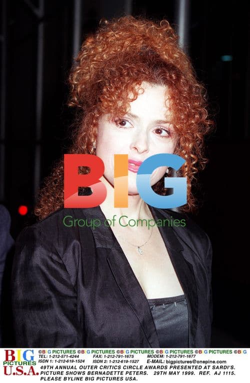 Bernadette Peters at Outer Critics Circle Awards