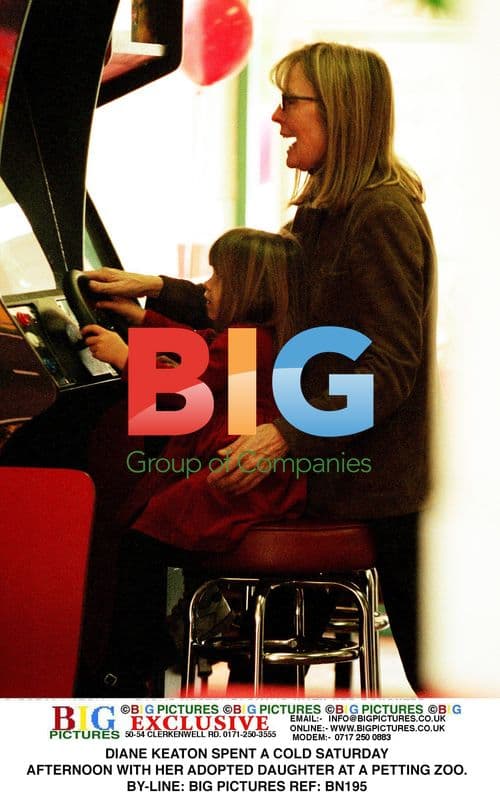 Diane Keaton at Petting Zoo with Daughter