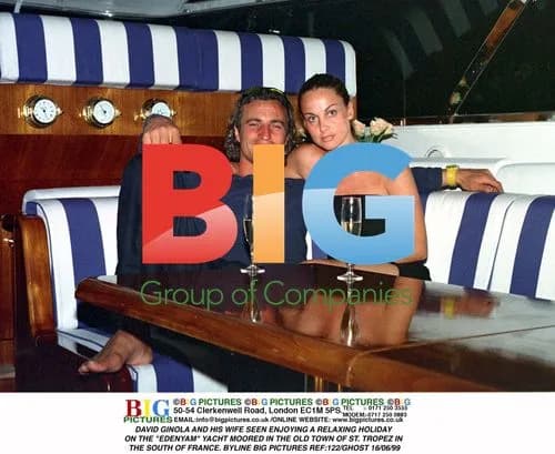David Ginola and wife on holiday in St Tropez