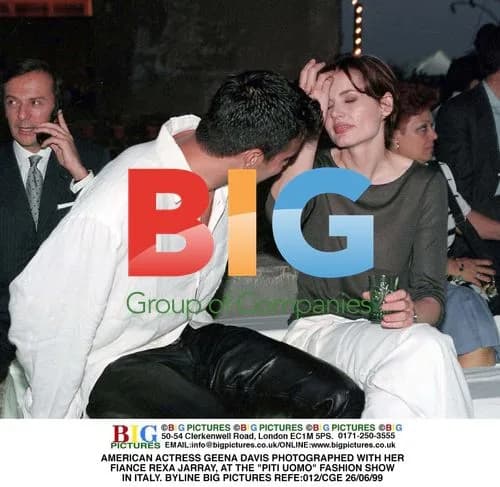 Geena Davis and Fiance at Piti Uomo Fashion Show