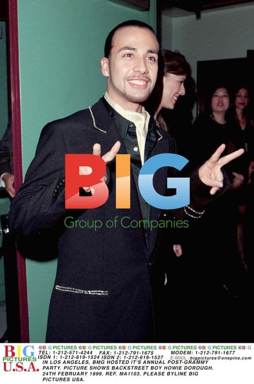 Backstreet Boy Howie Dorough at BMG Post-Grammy Party