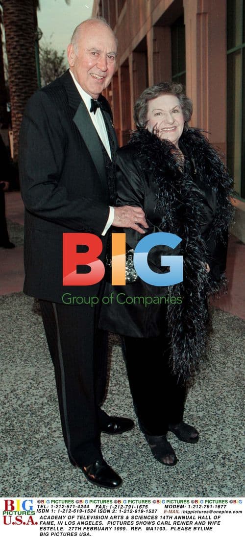 Carl Reiner and wife Estelle at Television Hall of Fame