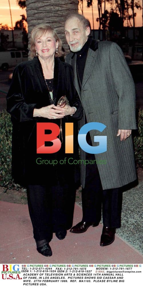 Sid Caesar and Wife at TV Hall of Fame