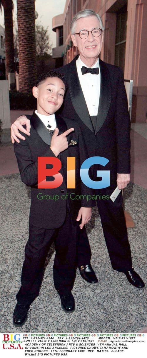 Tahj Mowry and Fred Rogers at TV Hall of Fame