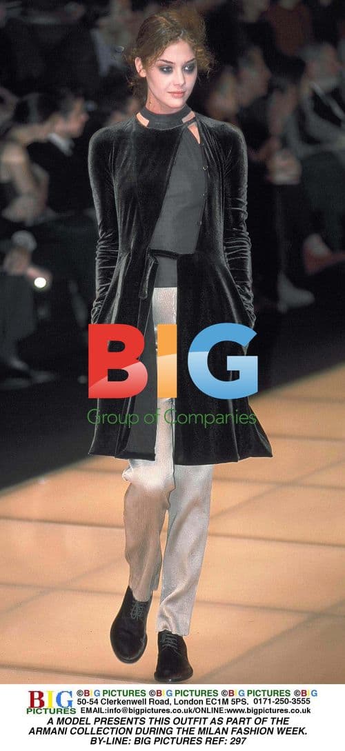 Armani Model at Milan Fashion Week