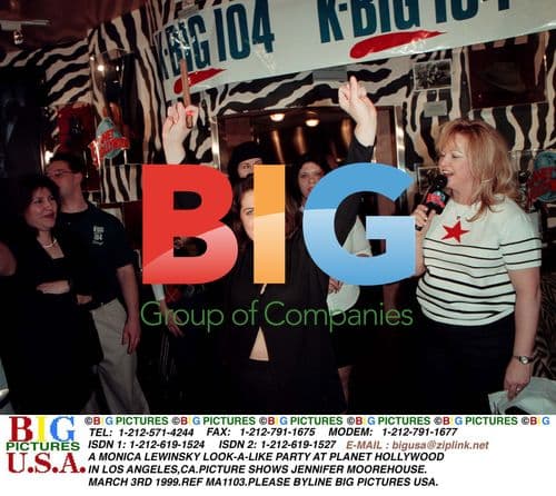 Monica Lewinsky Look-a-Like Party at Planet Hollywood