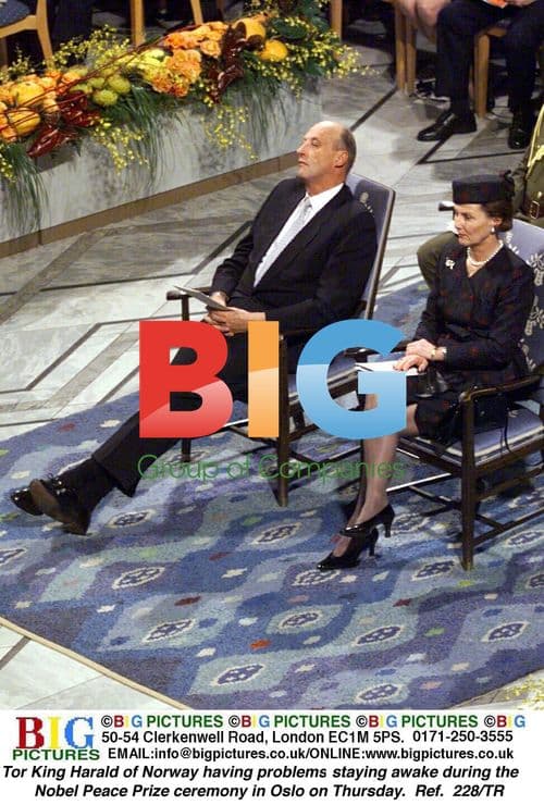 King Harald and Queen Sonja at Nobel Peace Prize