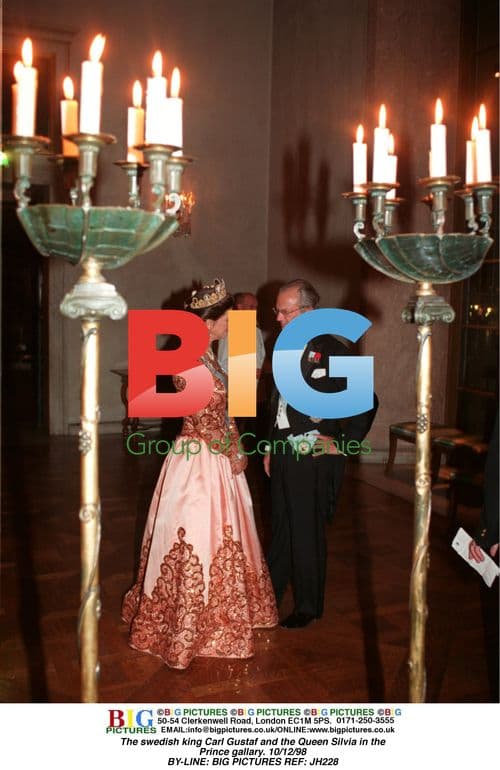 Swedish royalty at Nobel Prize ceremony