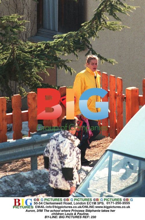 Princess Stephanie's kids at school in the Alps