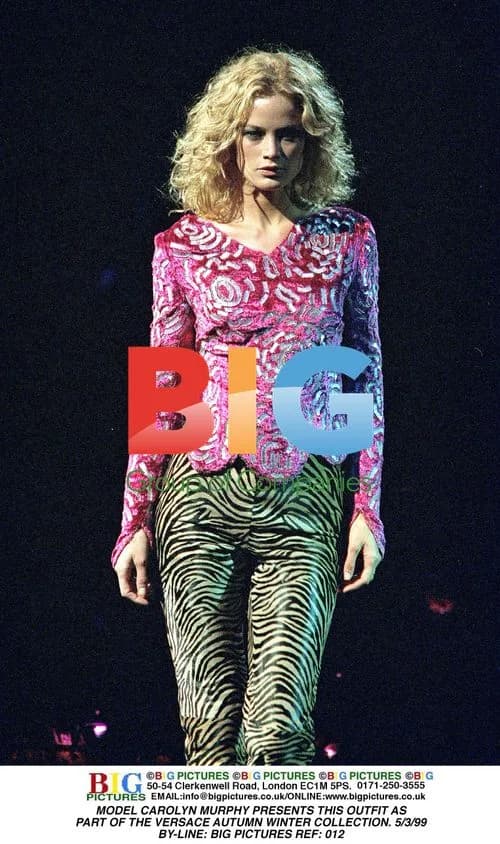 Carolyn Murphy in Versace Autumn Winter Collection