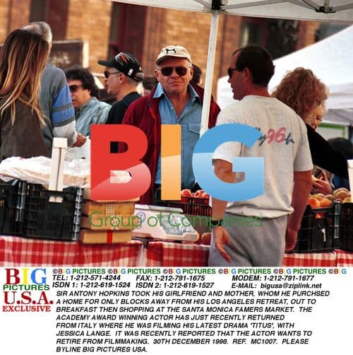 Sir Anthony Hopkins Out with Family