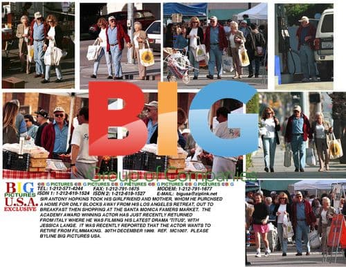 Sir Anthony Hopkins out with girlfriend and mother