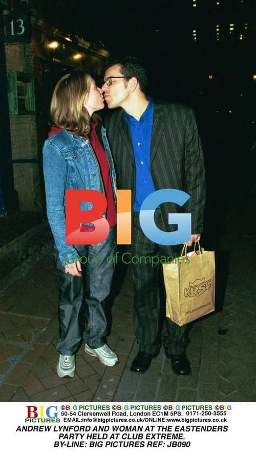 Andrew Lynford and Woman at EastEnders Party