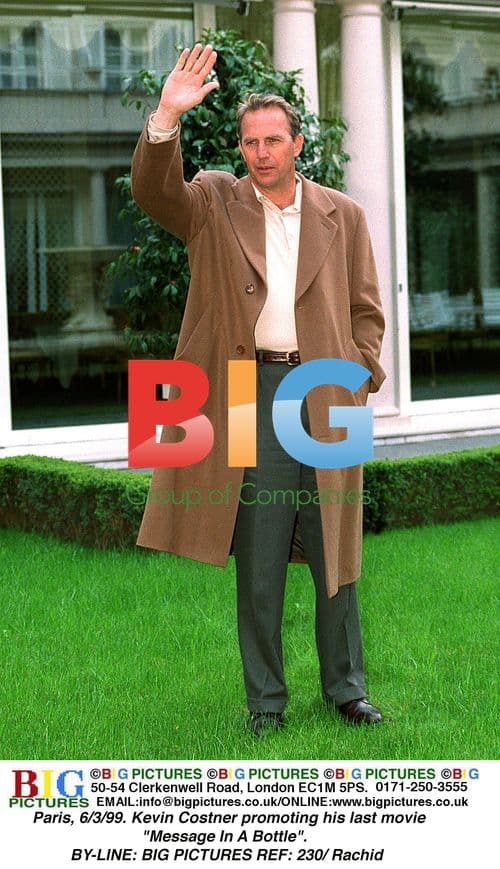 Kevin Costner Promoting "Message In A Bottle"