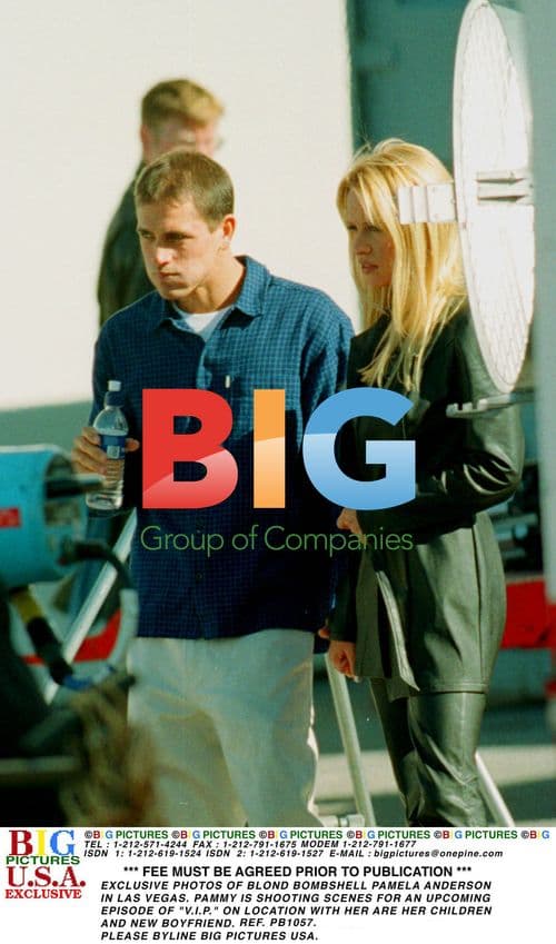Pamela Anderson on Set of 'V.I.P.' in Las Vegas