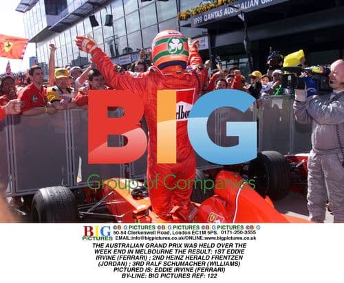 Eddie Irvine Wins Australian Grand Prix