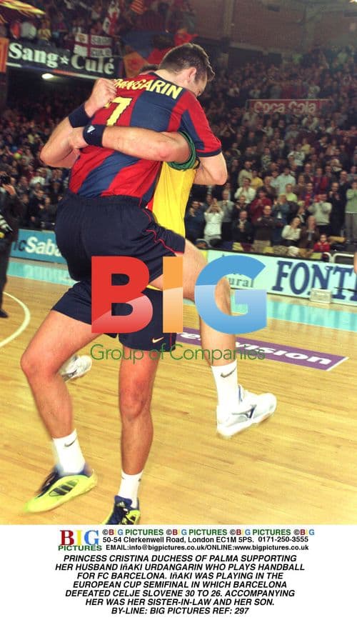 Princess Cristina at Handball Match