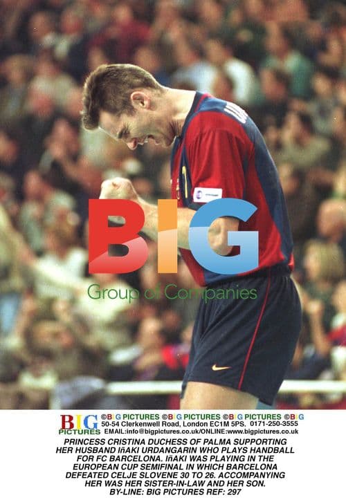 Princess Cristina at Handball Match