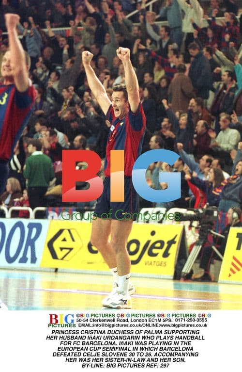 Princess Cristina at Handball Match