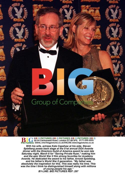 Spielberg with wife Kate Capshaw at DGA Awards