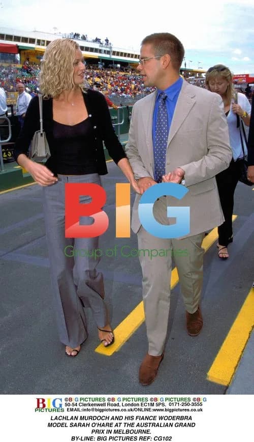 Lachlan Murdoch and fiance Sarah O'Hare