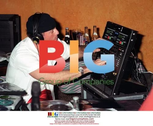 Bruce Willis DJs at Planet Hollywood Paris