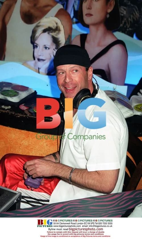 Bruce Willis Performs as DJ in Paris