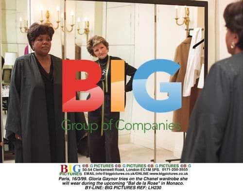 Gloria Gaynor tries on Chanel wardrobe