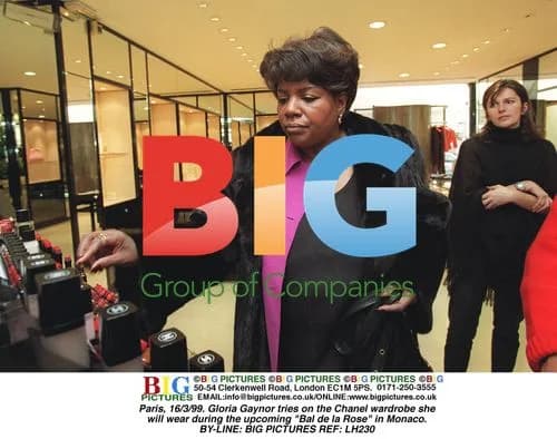 Gloria Gaynor tries on Chanel wardrobe for Bal de la Rose