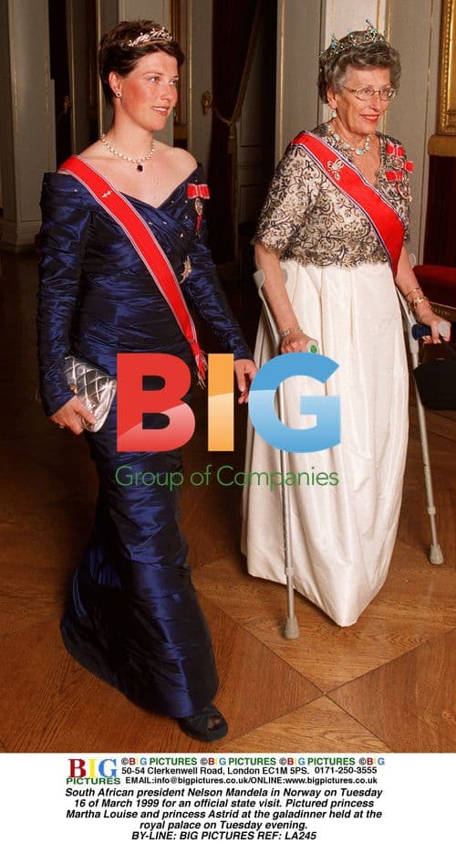 Nelson Mandela in Norway for state visit