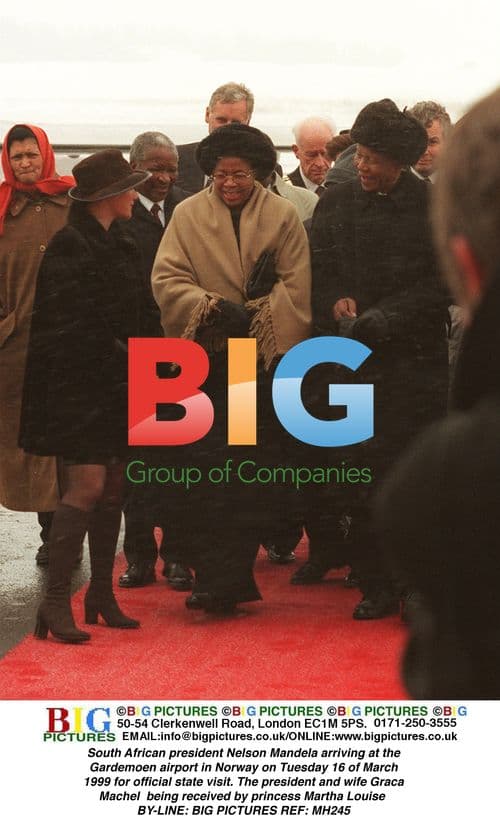 Nelson Mandela Arriving in Norway for State Visit