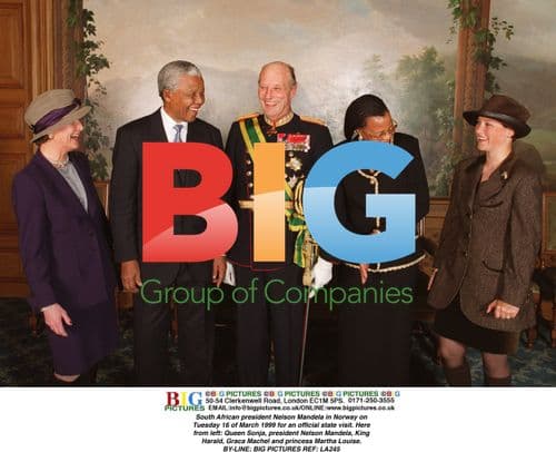 Nelson Mandela on State Visit to Norway