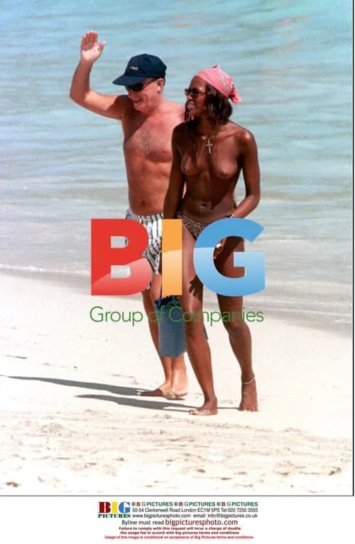 Naomi Campbell and Flavio Briatore on Caribbean Vacation