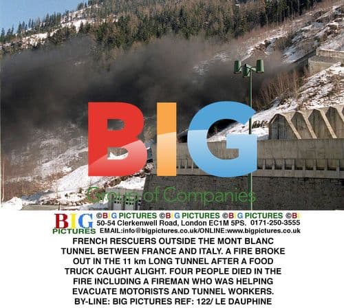 French Rescuers at Mont Blanc Tunnel Fire