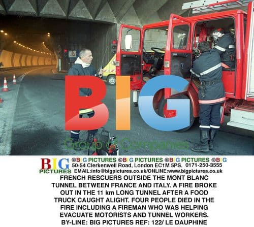 French Rescuers at Mont Blanc Tunnel Fire