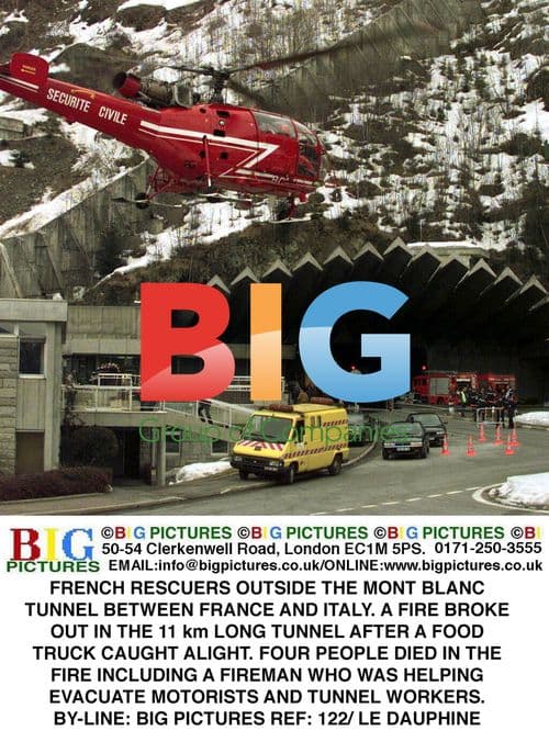 Fire in Mont Blanc Tunnel Between France and Italy