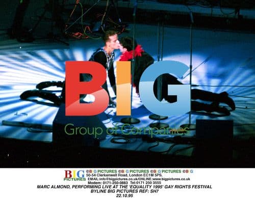 Marc Almond performing live at Equality 1995