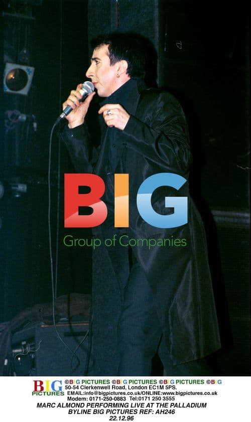 Marc Almond Performing Live at the Palladium